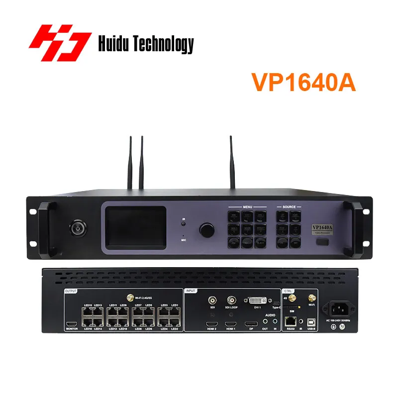 Huidu VP1640A LED Video Processor 16 Ports Network Control and 4 Screen Display for LED Walls