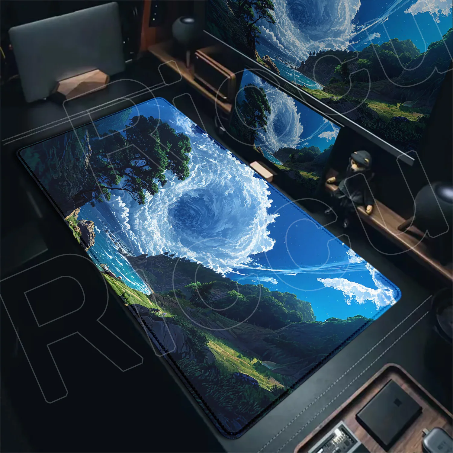 

Vortex Stunning Scenery Anime Landscape Games Mouse Pad Game Players Endless Computer Games Office Accessories Computer Desk Mat