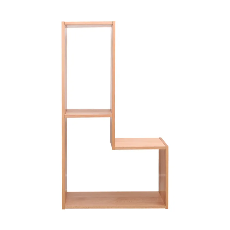

Solid wood bookcase free combination partition cabinet modern simple creative bookshelf living room corner lattice shelf bookshe