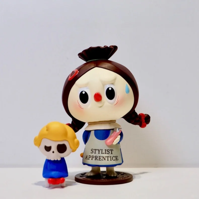 Original POPMART Labubu Retro Friseursalon Blind Box Actionfigur Sammlerstück Schreibtischdekoration Auto-Ornament Geburtstagsüberraschungsgeschenk – Detail 3