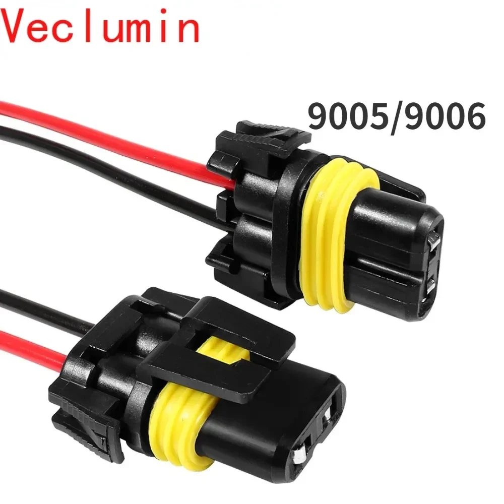 9005 HB3 9006HB4 Socket Wire HB3 HB4 Adapter Connect Wiring Harness for Car Headlight Fog Lamp Base HolderCar Accessori