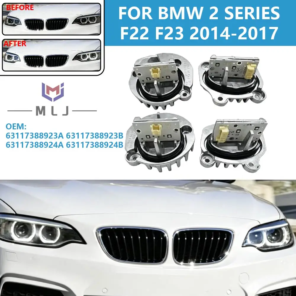 63117388923A/B 63117388924A/B For 2014-2017 BMW 2 Series F22 F23 F87 M2 Xenon Headlight DRL Module New White DRL LED Module