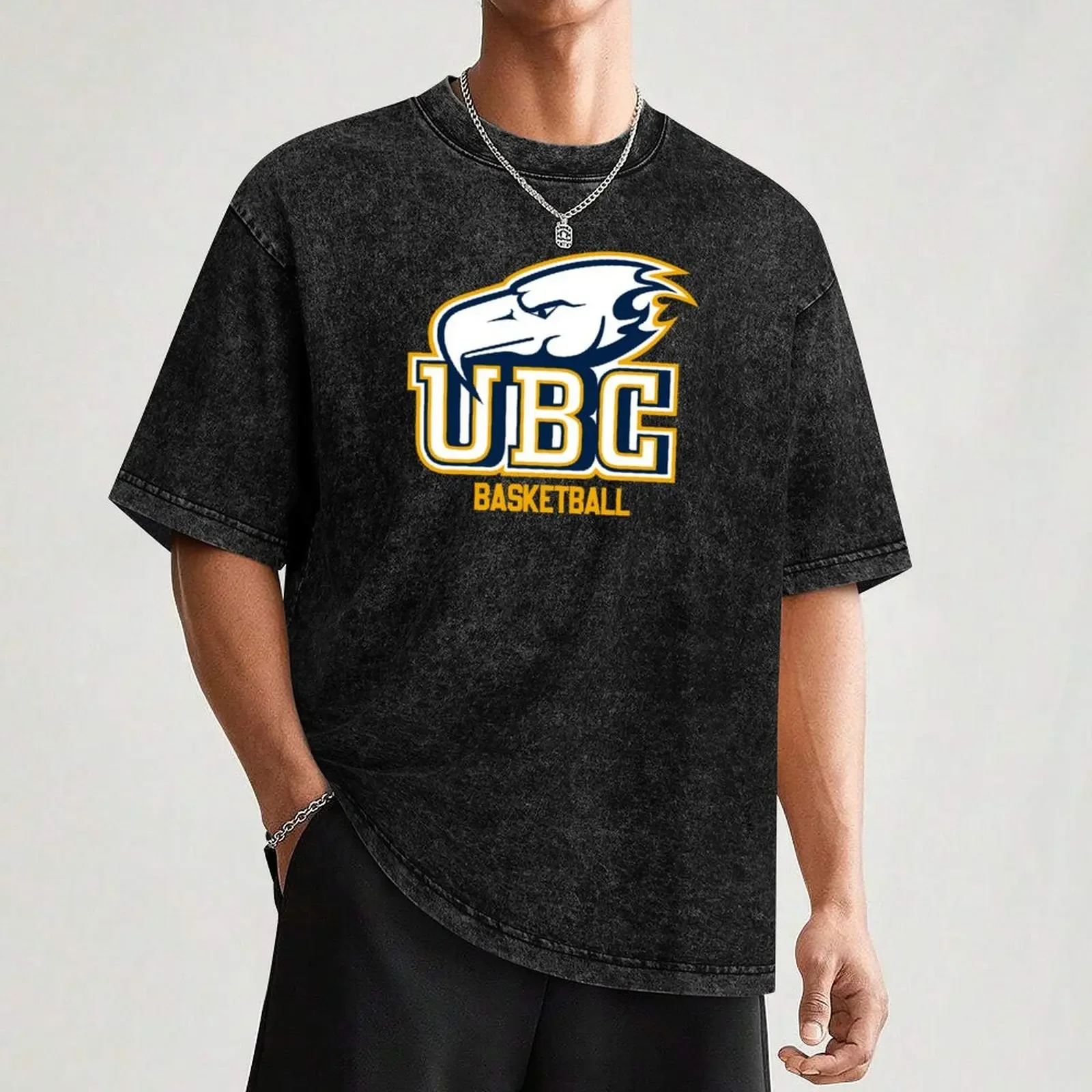 UBC Thunderbirds كرة السلة تي شيرت المتضخم تي شيرت مضحك قميص القطن أنيمي الملابس الشارع ارتداء رجالي كبير وطويل القامة تي شيرت