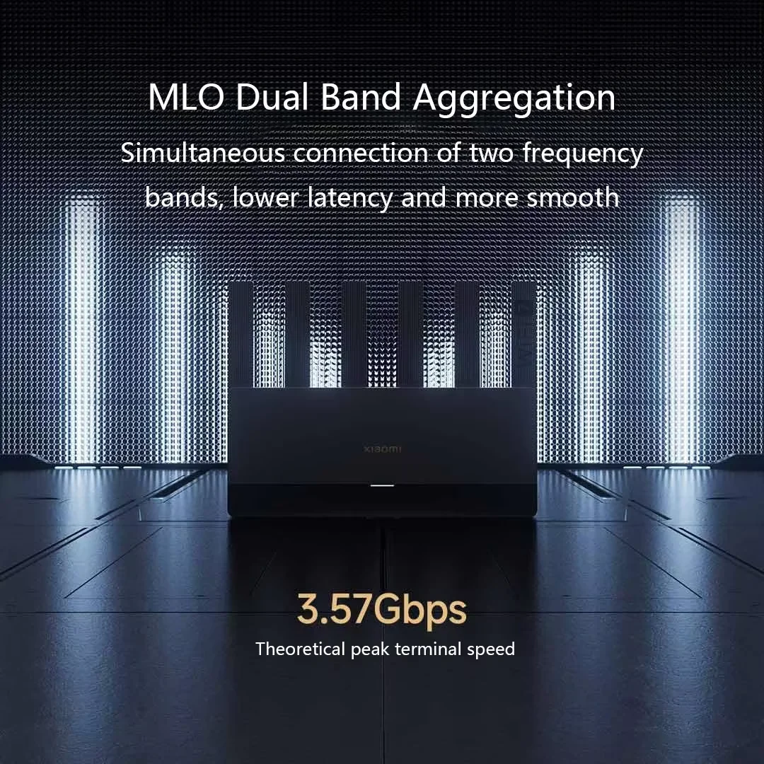 Xiaomi Router BE6500 WiFi 7 Qualcomm Quad Core 6500Mbps 2.5G Network Port Dual Band 2.4/5GHz Independent Signal Amplifiers Mesh