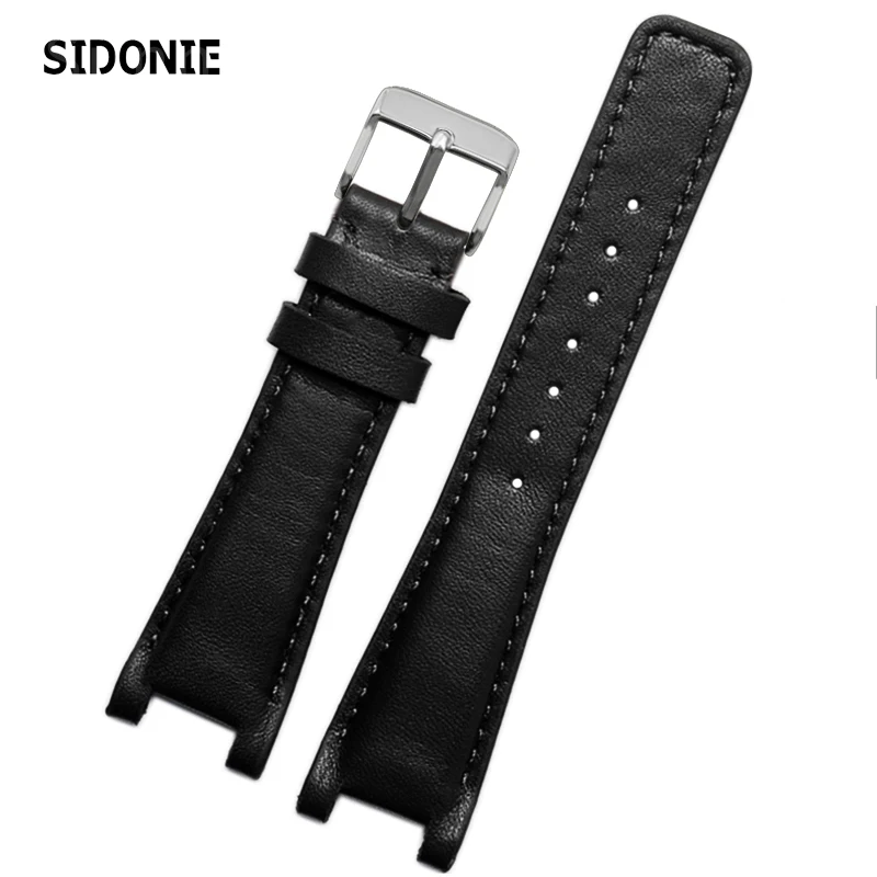 Concave Leather Watch Band for Gucci 1332 1333 1335 Series Gucci Men and Women 16mm 20mm 22mm Watch Strap