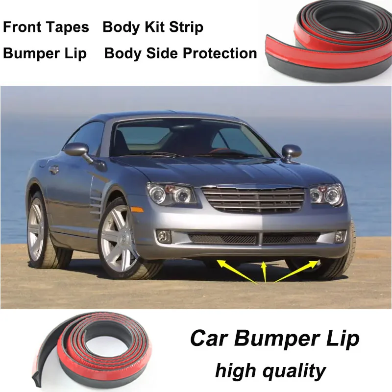 

For Chrysler 300 300C 300M Crossfire Concorde Neon For Lancia Car Bumper Lips Spoiler Body Kit Strip Front Tapes Side Protection