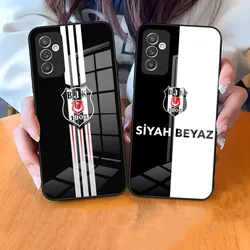 Fashion Besiktas BJK custodia per telefono per Samsung S23 S21 S30 S22 S20 S9 S10E Note 20 10 Ultra Pro Plus Cover in vetro temperato