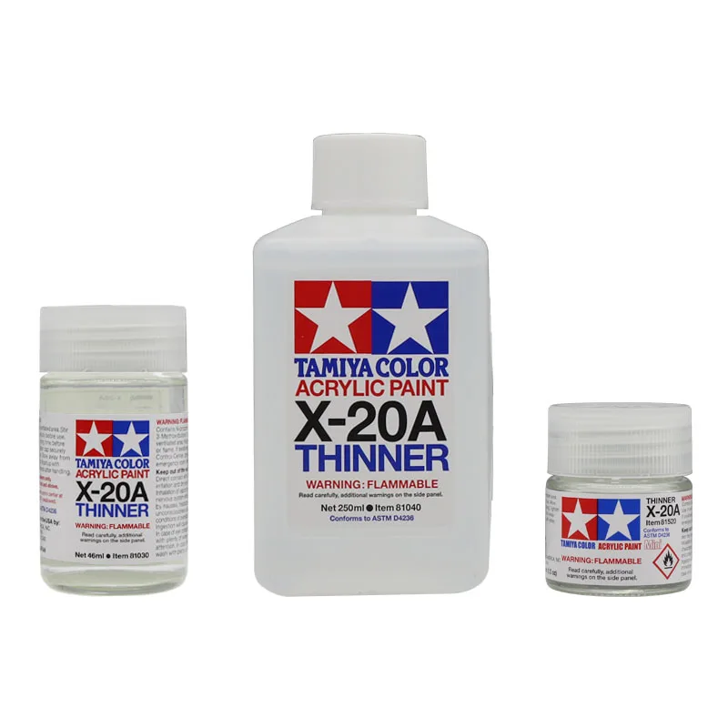 Tamiya X20A Acrylic Paint Color Leveling Thinner Coating Remover For DIY Military Figure Doll Handicrafts Model Kit Tool