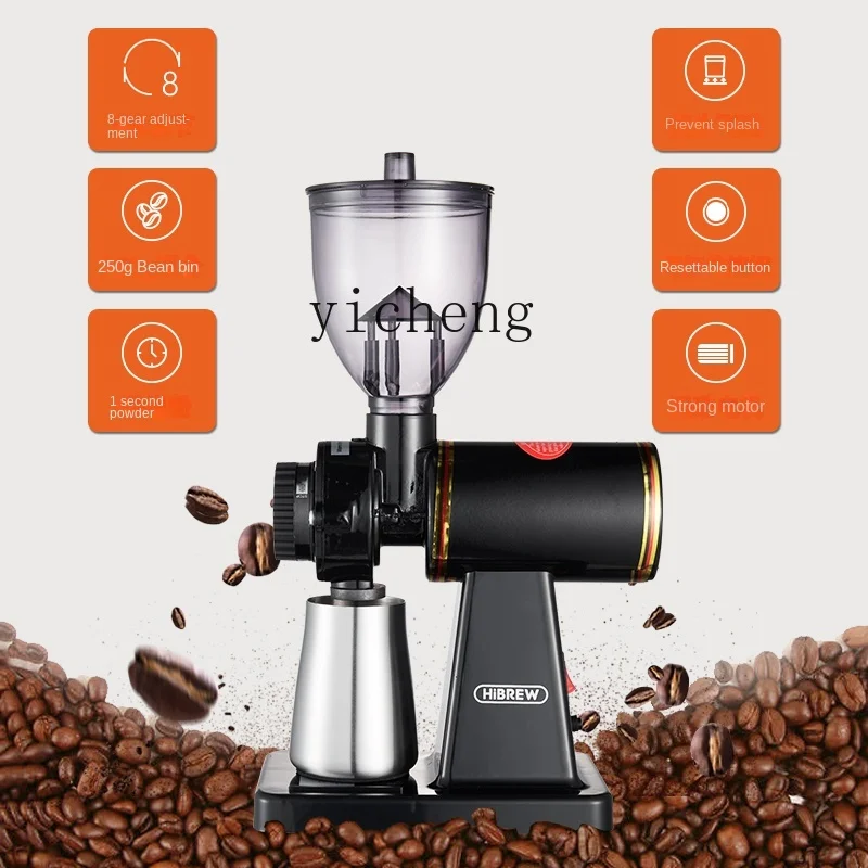 ZF Coffee Grinder Italian Electric Ground Coffee Grinder Grinding Powder Household Hand Punch