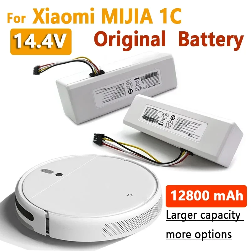 

Оригинальный аккумулятор 14,4 В 12800 мАч P1904-4S1P-MM для Xiaomi Mijia 1C STYTJ01ZHM, аксессуары для робота-пылесоса, швабры, оригинальные детали