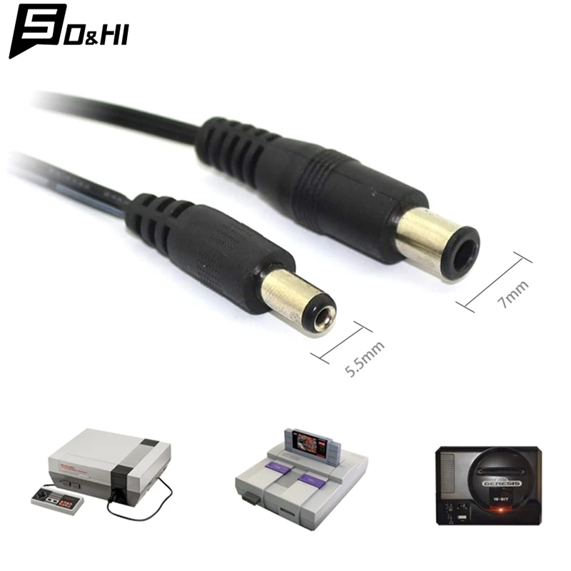 1Pcs High Quality 3 In 1 AC Power Supply Adapter Cable For SNES/NES/GENESIS 9V 3 In 1 Power Supply