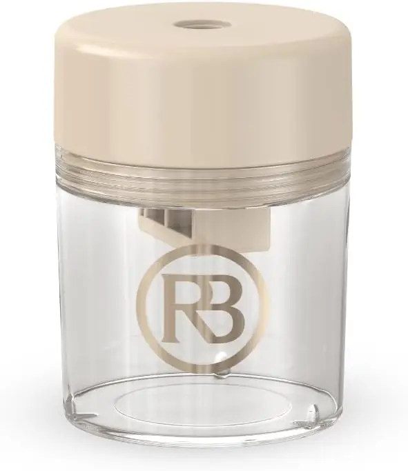 

Makeup Pencil Sharpener with German Blade and Mess-Free Reservoir for Smooth Tips, Travel Friendly