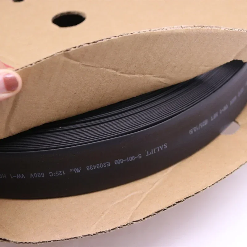 1~10m Black Heat Shrink Heatshrink Tube 2:1 Diameter 0.6~210mm Polyolefin Tubing Sleeving DIY Wrap Wire Repair Cable Protecctor