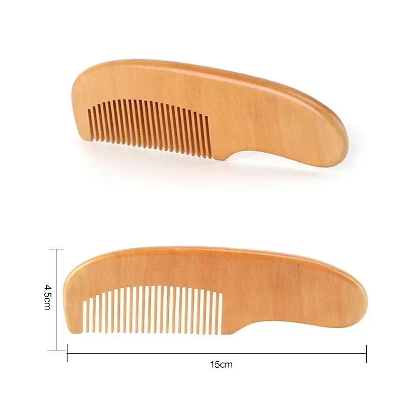 Newborn Wooden Hair Comb Natural Wool Comb Hair Brush Infant Head Massager Portable Little Child Accessories for Newborn Baby