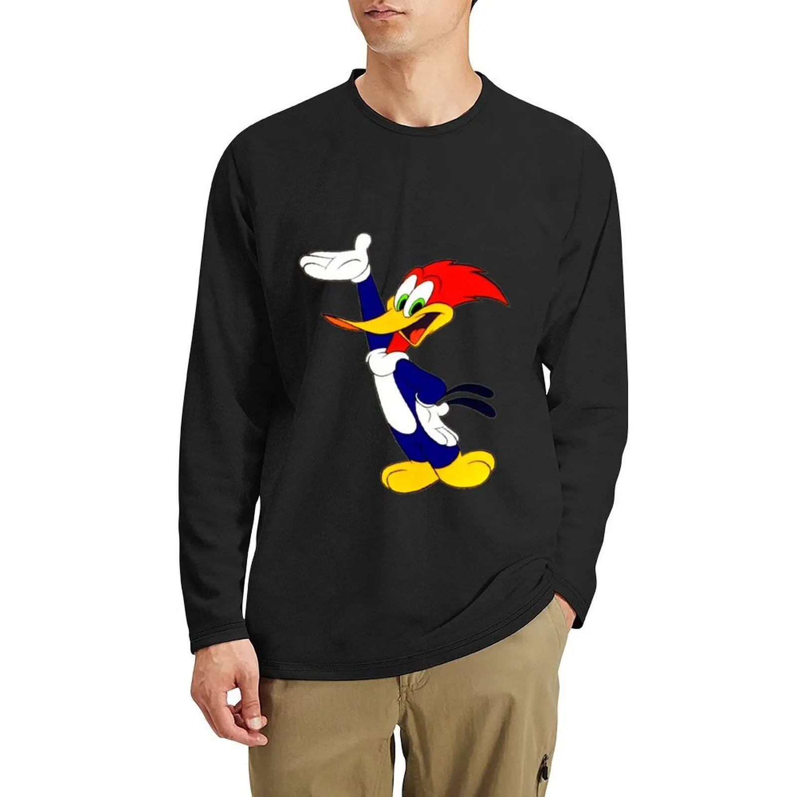 

Woody Woodpecker Happy Long T-Shirt anime shirts graphic tees t shirt man t shirts men
