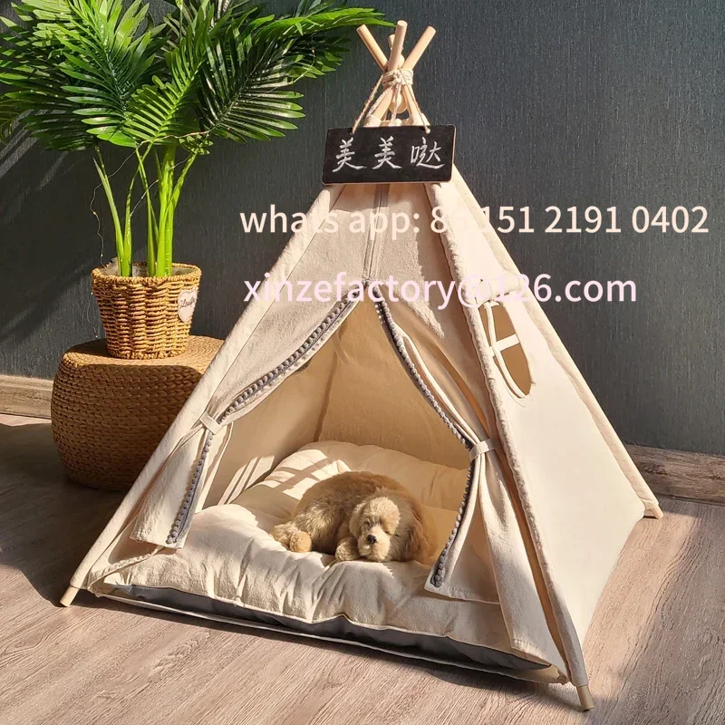 

Customizable pet tent nest, universal in all seasons, semi-closed cat nest, removable, washable and washable