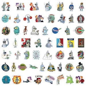 Nhãn dán Kawaii Futurama chống thấm nước, đồ chơi dán graffiti, đề can DIY, phù hợp để làm, trượt băng, điện thoại, 110 % 10 Đồ chơi Futurama bán hàng chính - 7