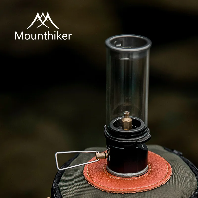 Outdoor Dream Candle Light Mountainhiker Explosion-proof Glass Camping Lamp Decorative Candlestick Ornaments Portable Gas Lamp