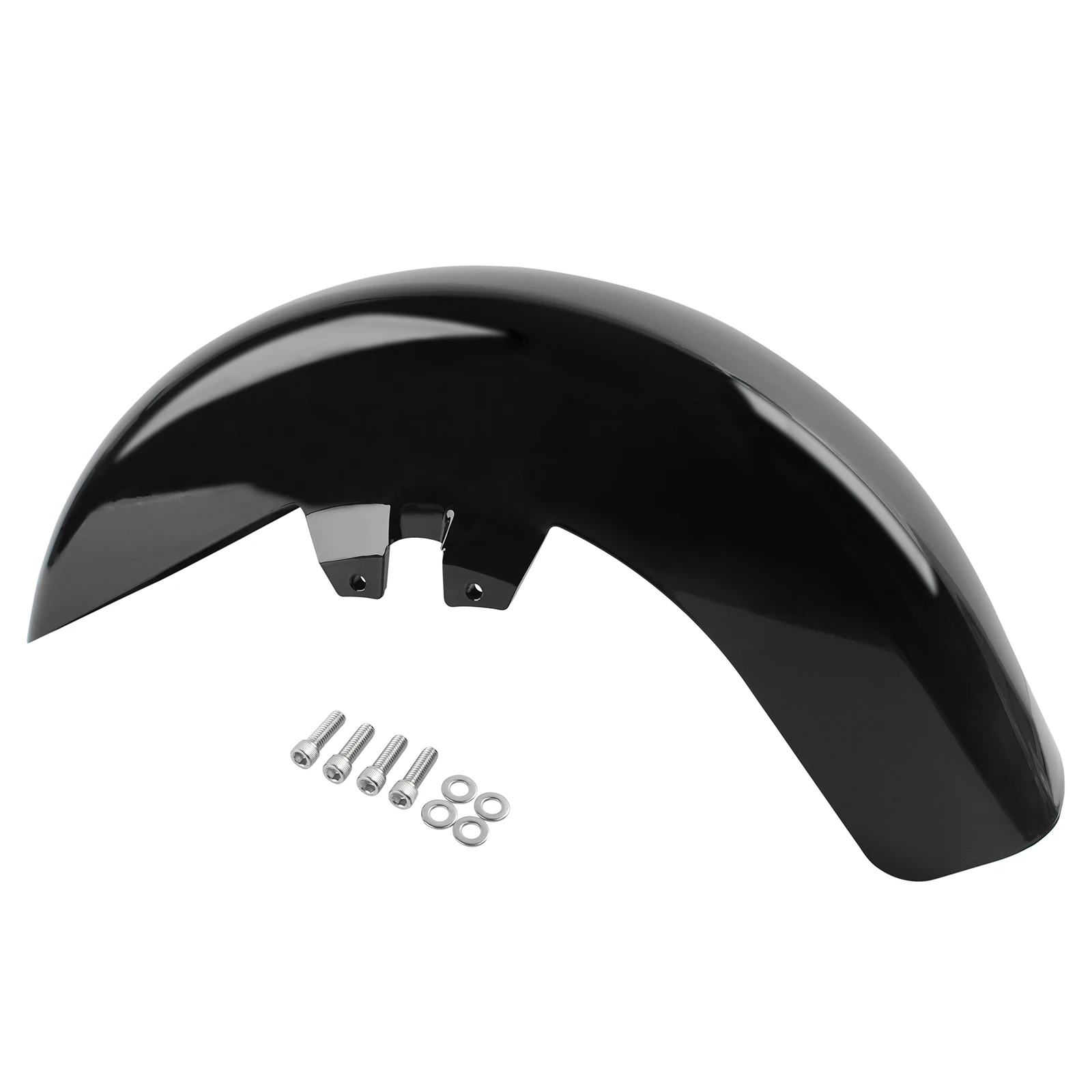 

For Harley Touring Street Glide Electra Road King Front Fender ABS Plastic Vivid Black 1989-2013 Universal Motorcycle Accessory
