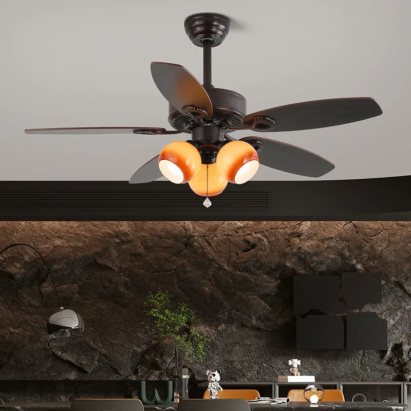 

DORIAN European Luxury Fan Light American Retro LED Living Room Restaurant Bedroom Study Villa Cafe Remote Electric Fan Light