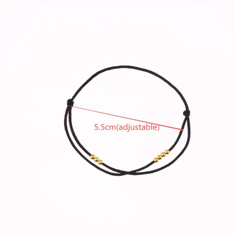 #1PC Handmade Bead Bracelet Red Rope Adjustable Transfer Lucky Beads Simple Style Friendship Bracelet Fine Jewelry Gift