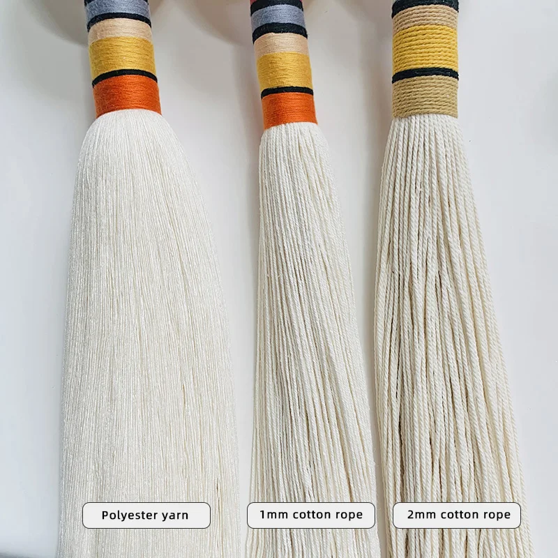 #￥Custom-Made Rattan Macrame Wall Hanging Thread-Knitted Art Decoration for Bedroom Home Hotel or Restaurant Hot Tapestry