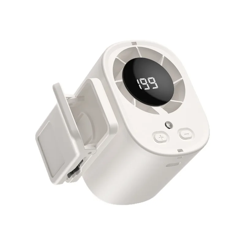 T510 waist small fan multi-function large wind long battery life outdoor cooling portable digital display fan