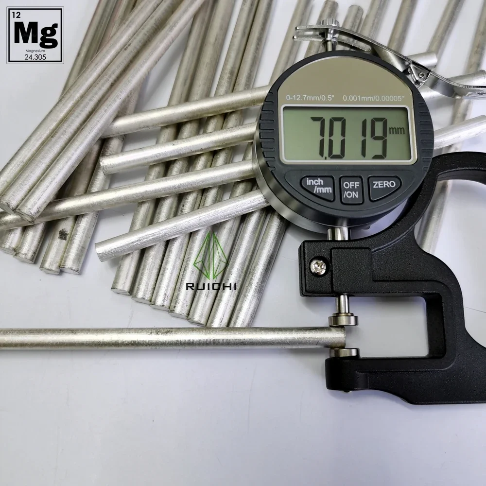 Imagem -04 - Comprimento Puro do Diâmetro x 152 mm das Varas do Metal do Magnésio de 50 Peças mm mg 99.95
