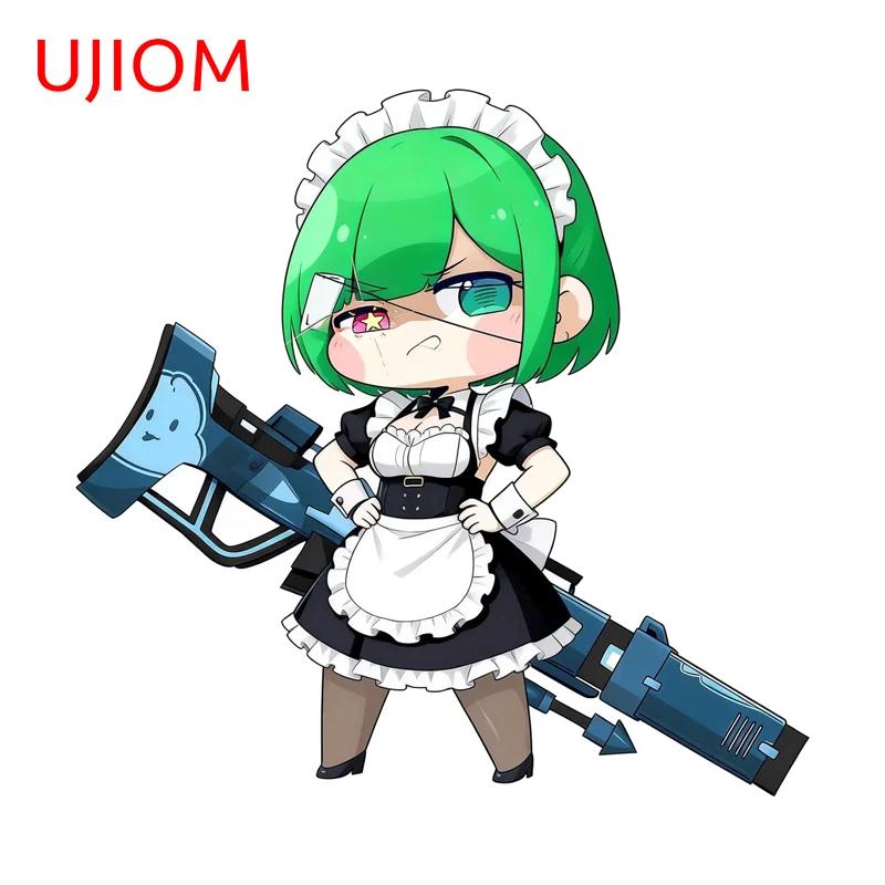 UJIOM Trickcal Maid Uniform Wall Sticker Personality Attractive Game Room Accessories Decal Trendy Kitchen Cupboard Decoration