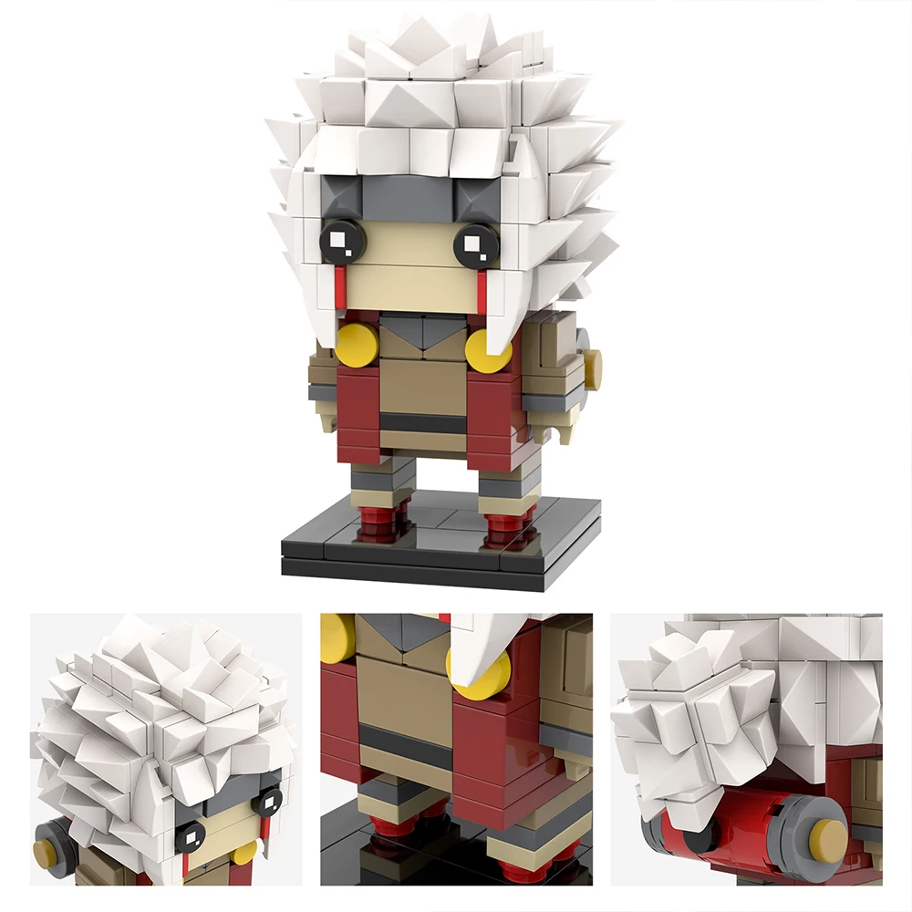 MOOXI أنيمي الرسوم المتحركة MOC الطوب مجموعة متوافق BrickHeadsed اللبنات أجزاء الاطفال التعليم لعب للأطفال هدية عيد ميلاد
