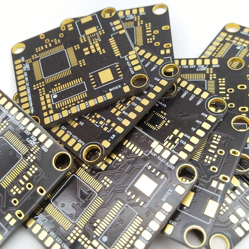 5PCS Gold Plating PCB Soldering Practice Board - Random Shape