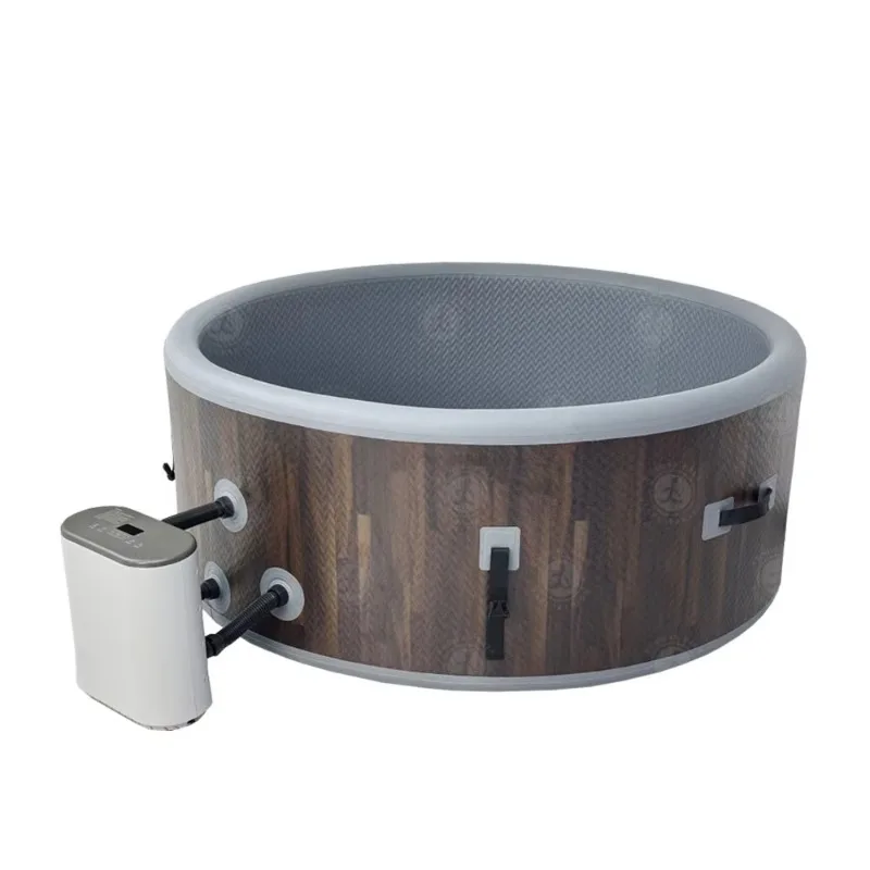 Luxury Inflatable Hot Tub Thickened Portable, Indoor Outdoor Foldable Massage Spa Bath