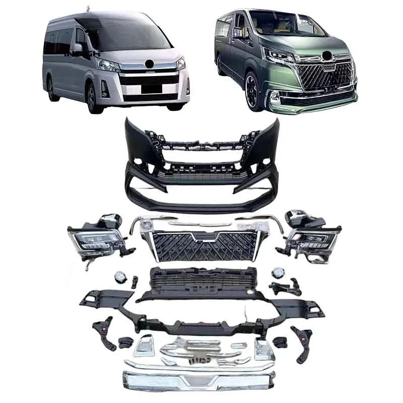 

High quality WD Car Bumpers Grill Body Kit 2019+ for Hiace commuter deluxe grandia Bodykit