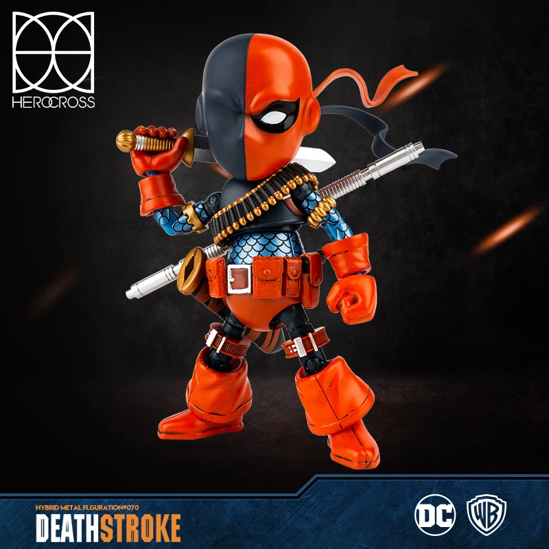 Herocross Genuine Dc Deathstroke 15cm Alloy Figure Movable Limited Edition Doll Model Trendy Ornaments Collection Toy