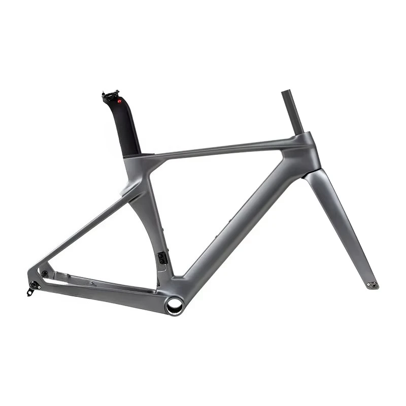 TWITTER R5 Carbon Fiber Hard Frame Road Bike 700C with Aerodynamic Dual Disc Brakes and Internal Cable Routing for Racing
