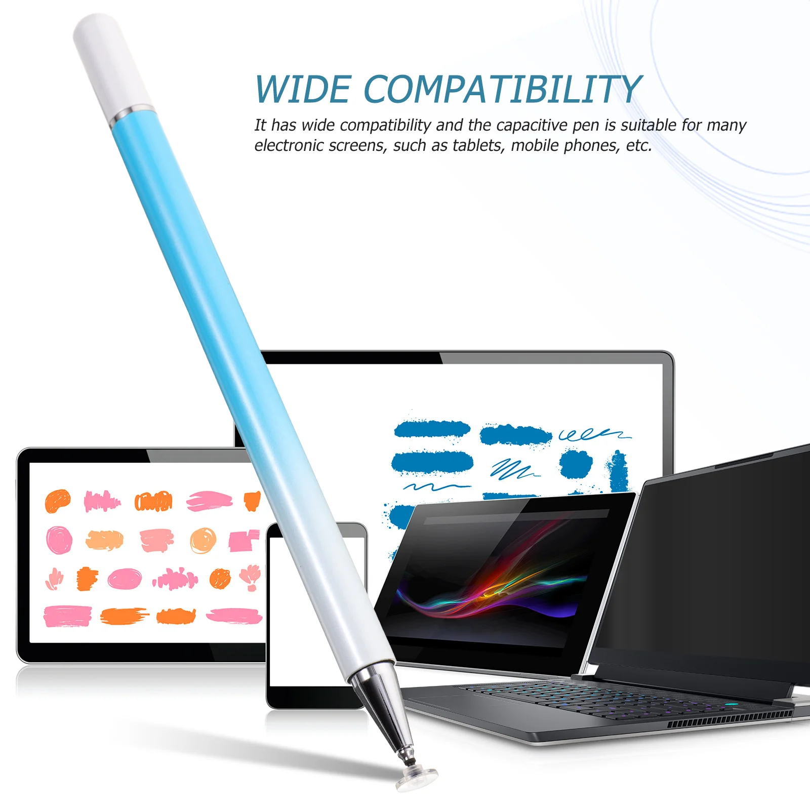 قلم ستايلس بشاشة تعمل باللمس، قلم سعوي عالي الحساسية للكتابة الدقيقة للكمبيوتر اللوحي الذكي #2