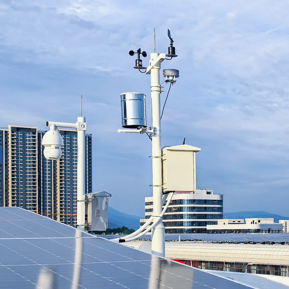 RK900-01 Pv Complete Solar Power Photovoltaic IoT Lorawan RS485 Wireless Meteorological Weather Station Set with Outdoor Sensors