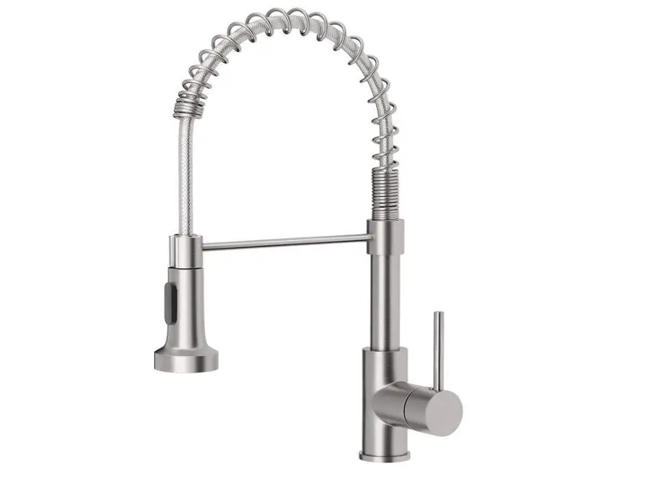 Spring-pull Type Household Kitchen Faucet Dual-purpose Pull-type Cold and Hot Rotation Switch Water Faucet Adjustable Water Flow