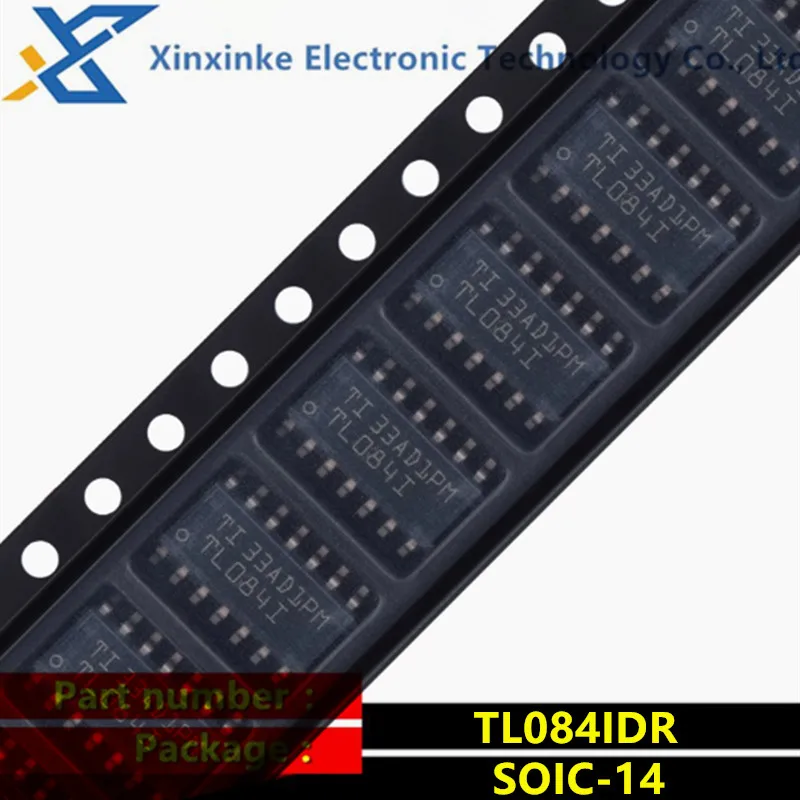 10PCS TL084IDR TL084I SOIC-14 Operational Amplifiers - Op Amps Quad JFET Neg Input Amplifier ICs Brand New Original
