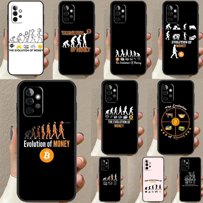 Bitcoin Evolution Of Money Cryptocurrency Funda For Samsung A53 A33 A23 A13 A32 A22 A52 A12 A51 A71 A52S A14 A34 A54 Case Cover