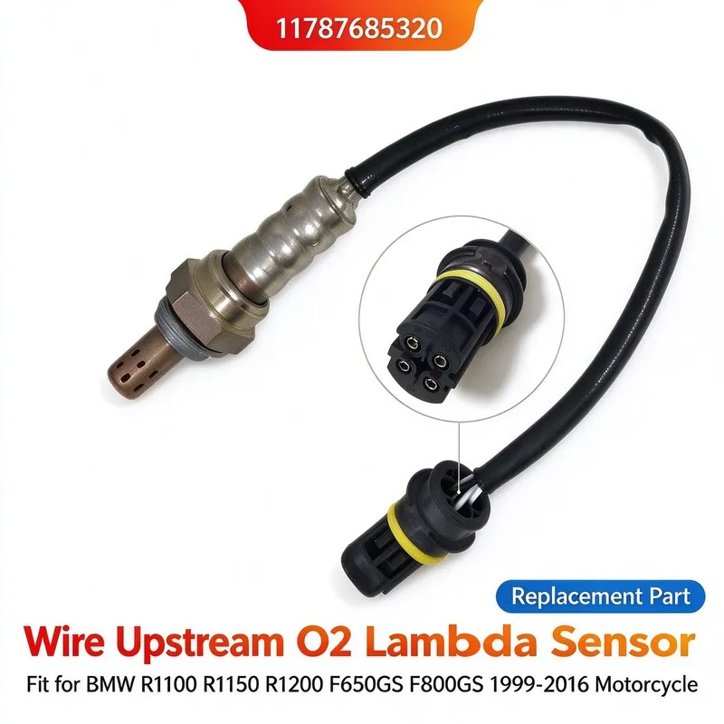 4 Wire Motorcycle O2 Oxygen Sensor Lambda Sensor 11787685320 For BMW R1100 R1150 R1200 F Series 1999-2016 Upstream