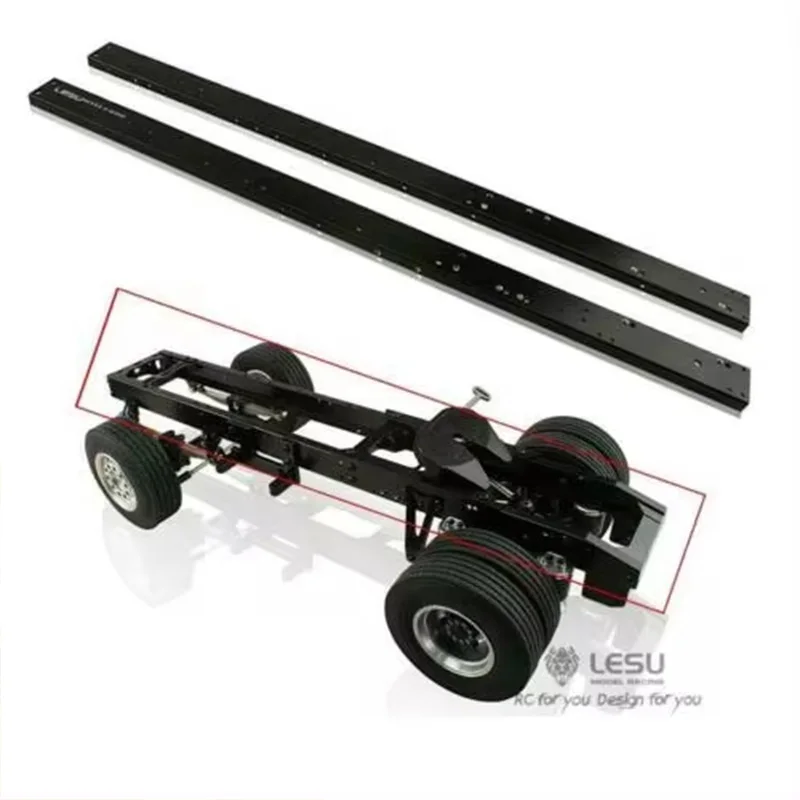 

1/14 LESU 4x2 Frame Chassis Rail For Tamiya 1/14 R620 R470 Actros Arocs RC Tractor Truck Model Remote Control Toy Truck Parts