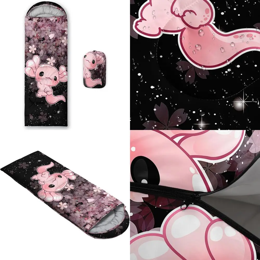 أكياس نوم للتخييم من QOOMO، طقس دافئ وبارد، خفيفة الوزن، أكياس نوم مقاومة للماء للبالغين والأطفال، والسفر، وOU