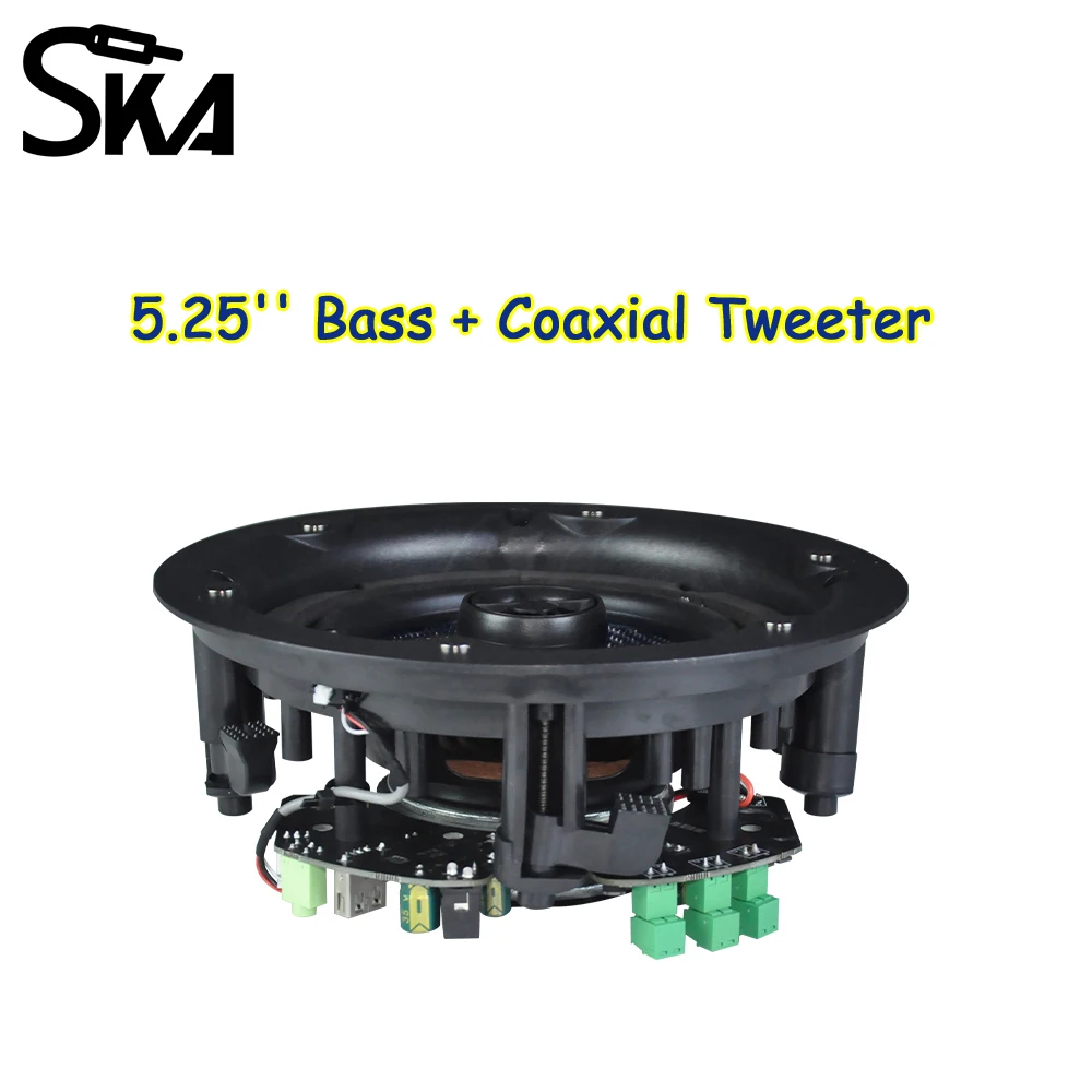 5.25 Inch 4X30W Home audience ceiling speaker system Bluetooth Speakers Built-in Class D Amplifier for Home Hotel Theater Office