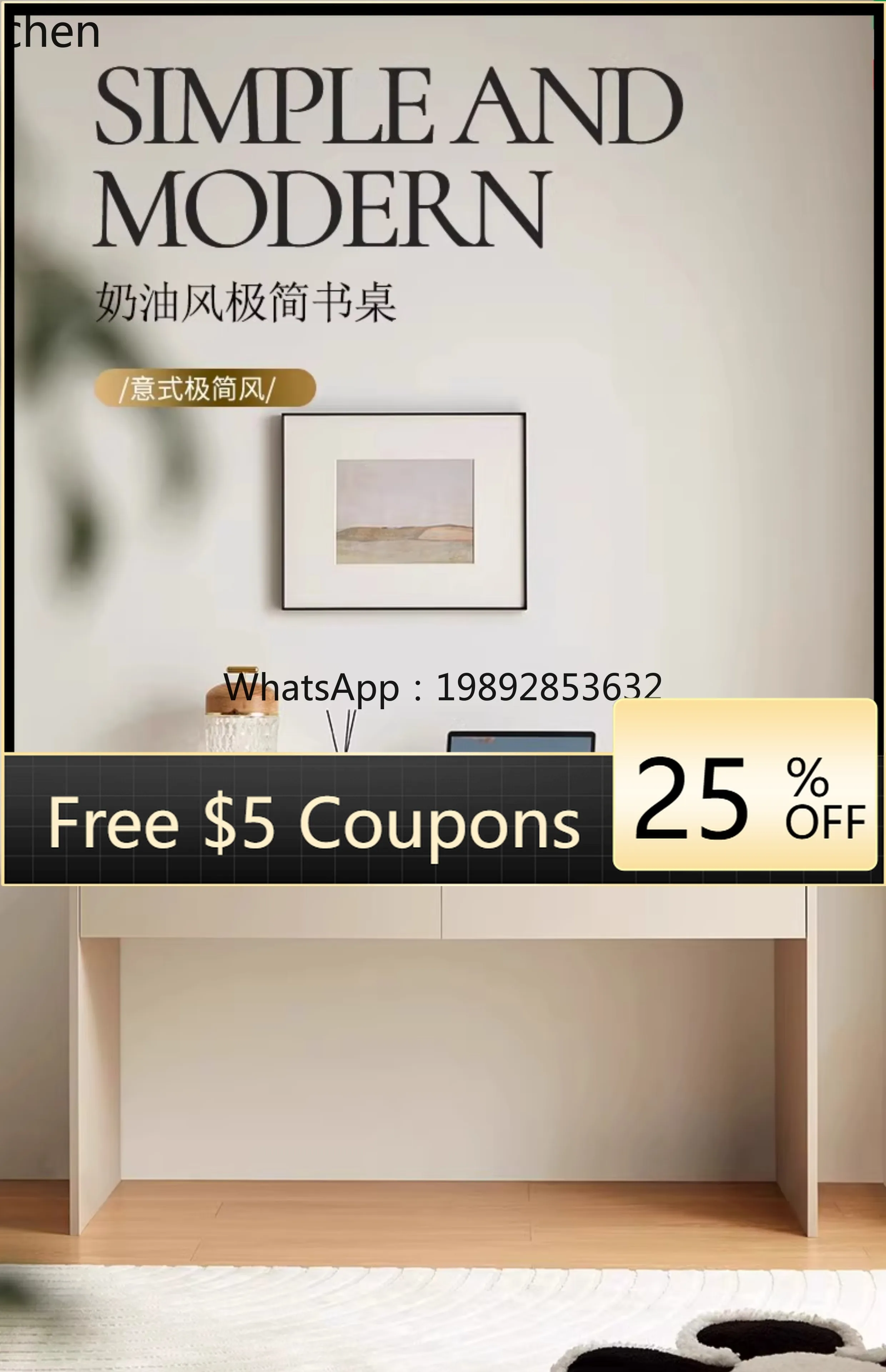 AB  Desk Home With Drawer Single Person Office Computer Small Apartment Study Writing Desk Dressing Table