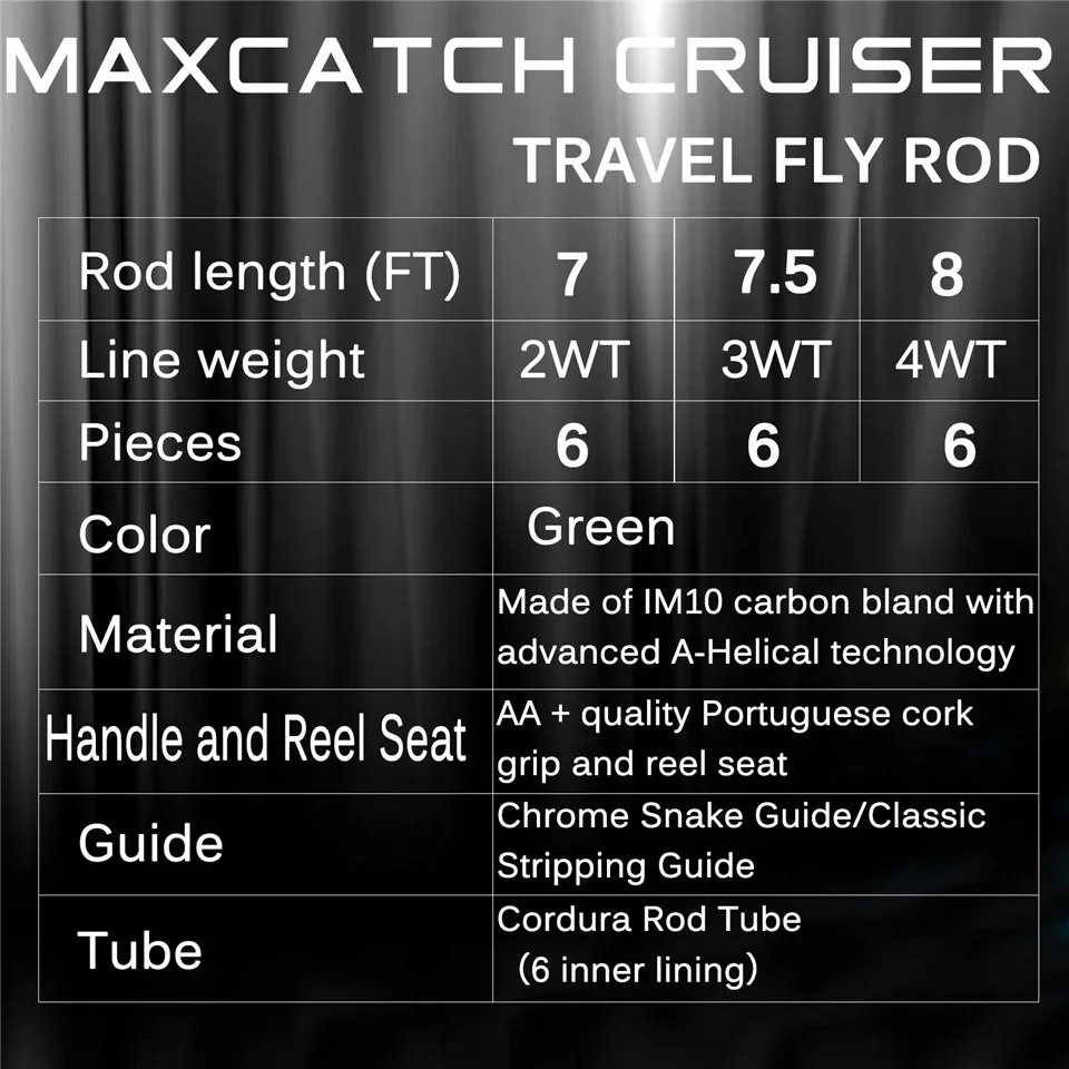 Caña ultraligera carbono IM10 para pesca con mosca MAXIMUMCATCH - imagen 2