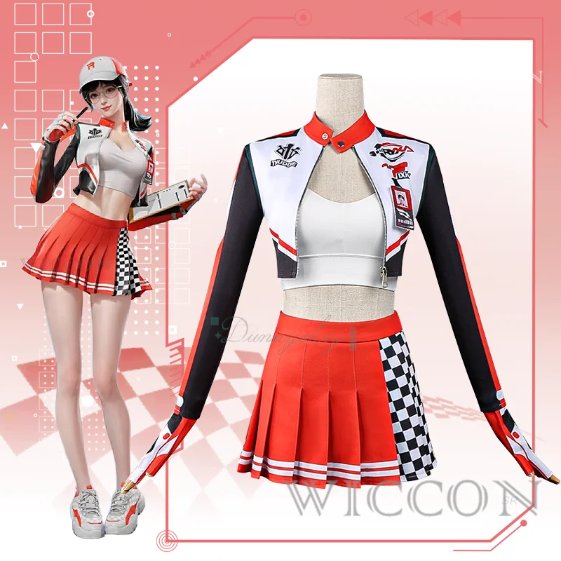 

Naraka Bladepoint Kurimi Cosplay Biker Jacket Hat Gloves Christmas Halloween Sexy Uniform Women Carnival