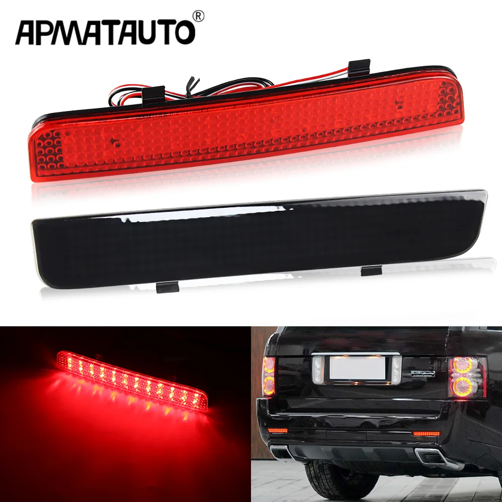 2Pcs LED Rear Bumper Taillight For Land Rover Range Rover L322 Freelander LR2 OEM#LR006348 LR006349 bumper reflector Brake light