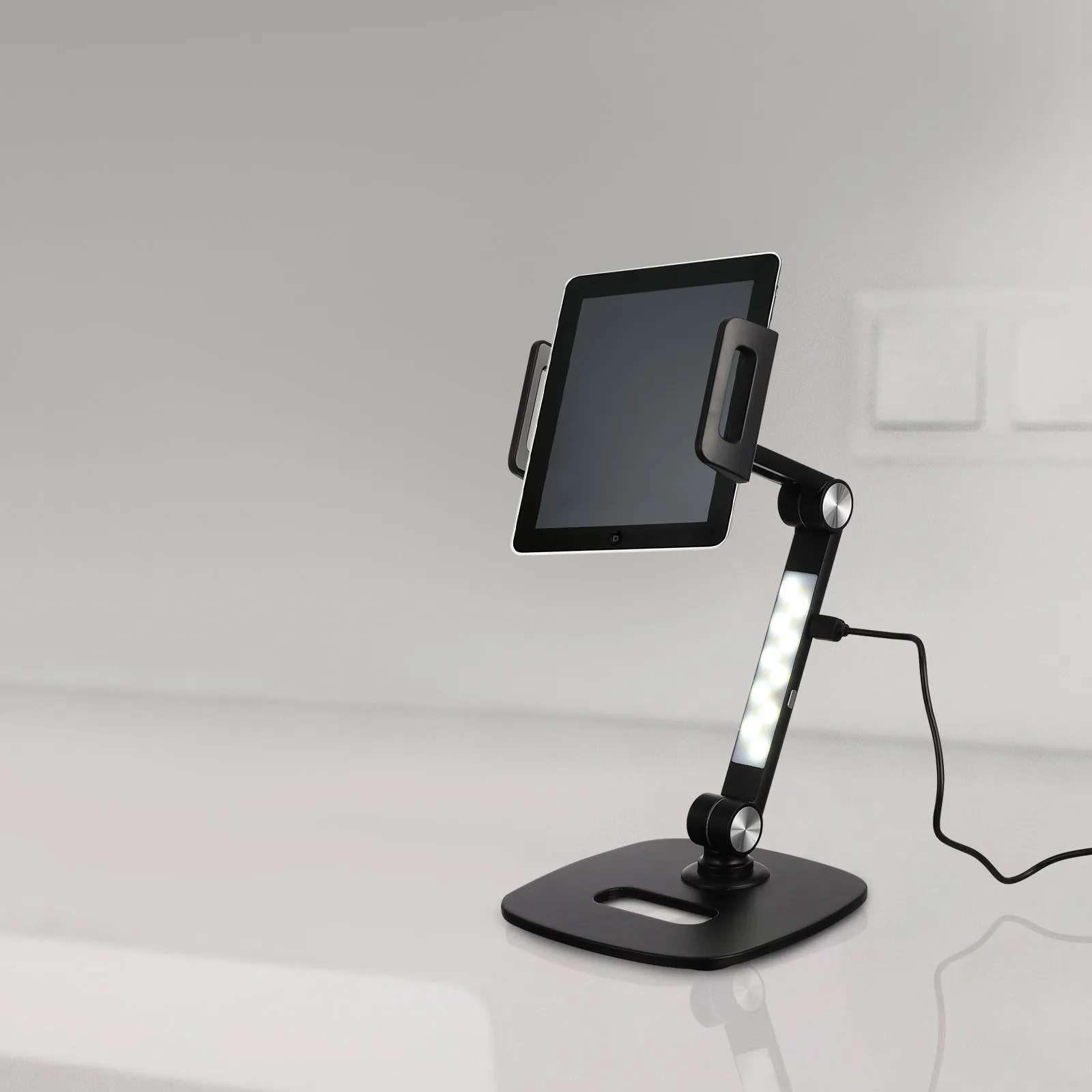 

1Set Universal Adjustable Tablet Holder Desktop Phone Stand Desk Bracket for Video Conference Online Class Streaming Tablet