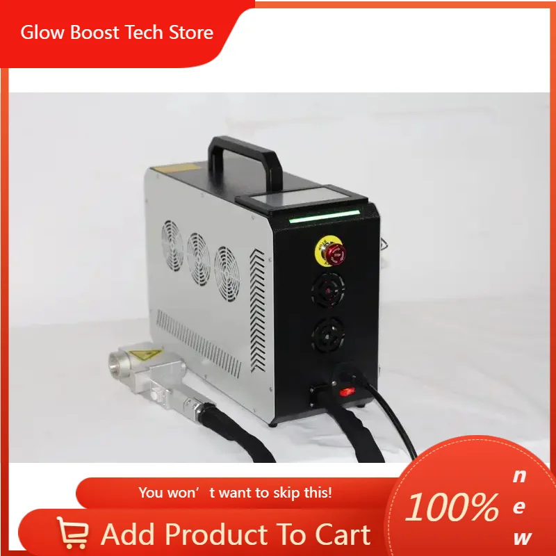

GBBackpack handheld 50W 100W laser paint stripping machine rust removal paint oil removal pulse laser machine for sale